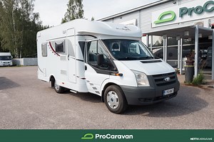 Sunlight T 64, Ford Ford 2,2 110 hv | Ilmastointi, pitkittäinen parivuode **RAHOITUSKORKO 1,99%** 2010 - Matkailuauto - Puoli-integroitu - Nettikaravaani