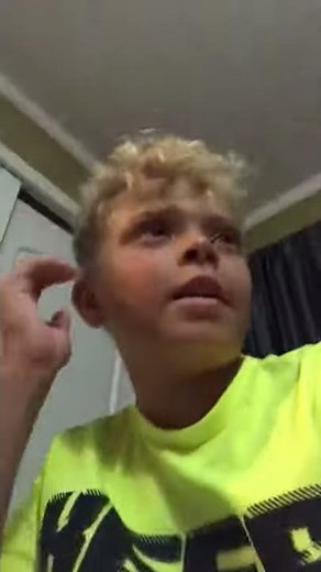 Kid farts in the middle of a video