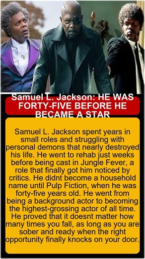 Samuel L Jackson 45 Pulp Fiction Star, life stories of celebrities