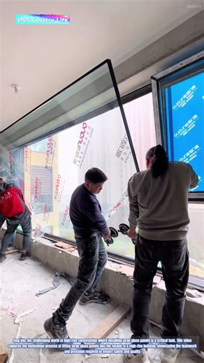 Installing Large Glass Panels in High-Rise Residential Buildings