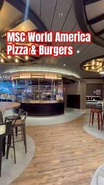 Quick Tour of MSC World America’s Luna Pizza & Burgers-Complimentary dining