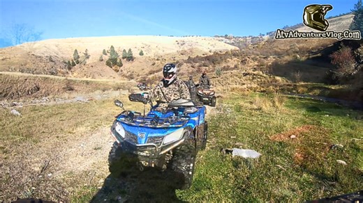 ATV crazy river trail ride - Splashing fun