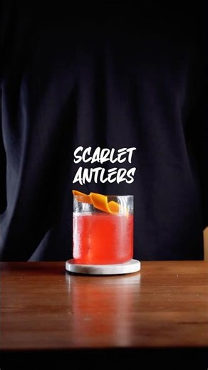 SCARLET ANTLERS cocktail! 🎄🦌