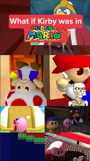 What if KIRBY was in SUPER MARIO 64❓🤔😲😳