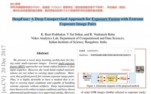 【DeepLearning】图像融合 Image Fusion