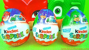 10K views · 107 reactions | In this video, will be opening PJ Masks Jumbo Kinder Egg Surprises. There are 3 PJ Masks Giant Kinder Eggs Surprises to be discovered, hopefully will find out our favorite pj masks characters! ** Video Music ** - Facebook Library | Fun Kids Collection | Facebook