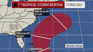 Where Is Tropical Storm Bertha Headed?