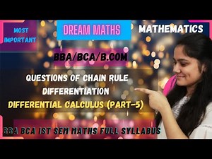 How to use chain rule in differentiation|chain rule|differentiation|BBA Maths|BCA Maths