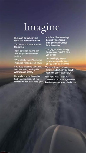 F.Y.I- your blind #boyfriend #beach #blind | imagine scenarios