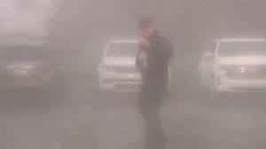 NBC reporter braves 100 mph winds during Idalia report from Perry, Florida