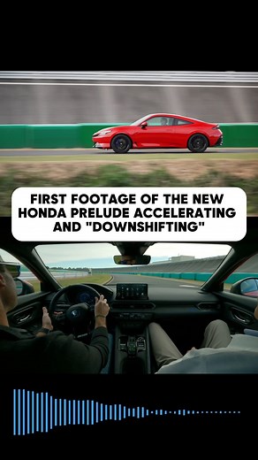452K views · 2K reactions | 60 seconds of accelerating and downshifting with no transmission in the new 2026 Honda Prelude. Priced at around $42,00, the Prelude will sit above the Civic Si and below the Civic Type R in Honda's lineup. See our first drive review of the car here: https://www.thedrive.com/car-reviews/2026-honda-prelude-first-drive-review | The Drive | Facebook