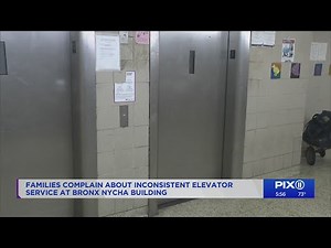Families complain about inconsistent elevator service at Bronx NYCHA building