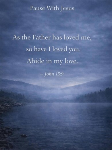 Pause With Jesus | Abide in My Love | Resting in Presence “As the Father has loved me, so have I loved you. Abide in my love.” — John 15:9 A quiet moment for peace of mind and Christian instrumental worship. No talking. No guidance. #RestingInPresence #ChristianInstrumentalMusic #PeaceOfMindScriptures #PauseWithJesus #Jesus #HolySpirit #Christiantiktok #FaithTok #BeStill #Bible #Faith #ChristianPeace