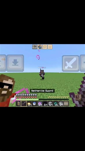 Minecraft doing PvP practice 1v1 battle 😈☠️#minecraft #minecraftpvpedit