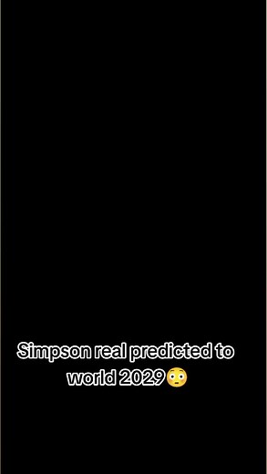 Simpson real predicted to world #simpsons