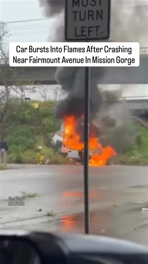 DaygoTv on Instagram: "Crazy accident in Mission Gorge😳 According to people at the scene no injuries were reported. Make sure to check your tires and drive slower when it rains🌧️ (🎥 @spacebunnynews1) Follow our backup to stay connected (@Daygo.tv) *NSFW* This page does not intend to promote dangerous acts, organizations, violence, harassments, or bullying"