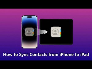 How to Sync Contacts from iPhone to iPad: Keep Your Devices Connected