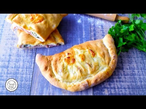 How To Make Calzone | Ham and Cheese Stuffed Pizza Bread