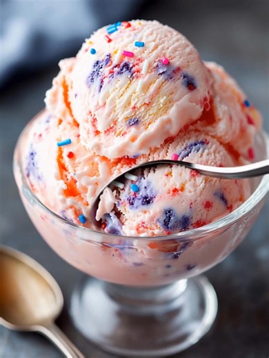 19K views · 1.5K reactions | Dragonfruit Bubblegum Blast (Swirled & Sprinkle-Loaded) A playful swirl of creamy vanilla, tropical dragonfruit, and bubblegum sweetness—finished with candy sprinkles for the ultimate childhood throwback. Yield: ~6 servings | Temp: Freeze | Time: Chill 4–6 hrs 4 Key Ingredients 2 cups heavy cream 1 cup sweetened condensed milk ½ cup dragonfruit purée ....................... FULLL Recipe in First Cօʍʍеոτ  | Cake Shake | Facebook