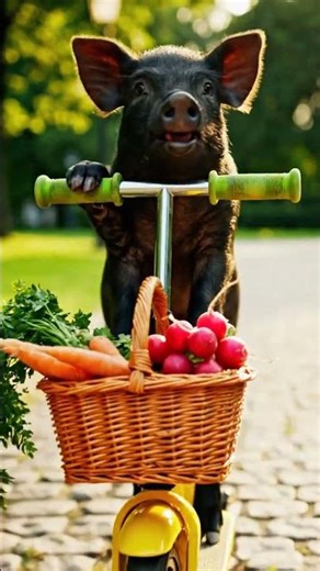 Title: Baby Piglet Surprised Reaction 😮🐽 #cute #pigfeed #animals #guineapighome