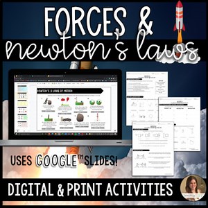 Forces and Newton's Laws of Motion Activities - Google Slides™ and Print