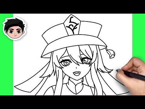 How to Draw Hu Tao | Genshin Impact - Easy Step By Step Tutorial