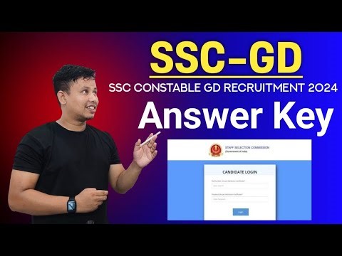 SSC Constable GD Answer Key 2024 || SSC GD Exam Result 2024