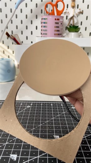 Make perfect circle shape of cardboard from DC motor DIY #diy #dcmotor #circle #shapes #cardboard