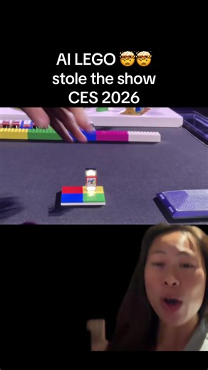 LEGO debuts AI smart brick that reacts to your play! Makes sounds, flashes lights, aware of other legos, no turning on or setup required, just tack it on like any other brick. Honestly the best and most fun presentation at CES 2026 so far! This is set to release in March 2026. #ces2026 #ai #artificialintelligence #lego #legotiktok