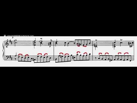 Performing Notes Inégales: J S Bach Courante in B Minor BWV 814. Robert Hill, harpsichord, 2026.
