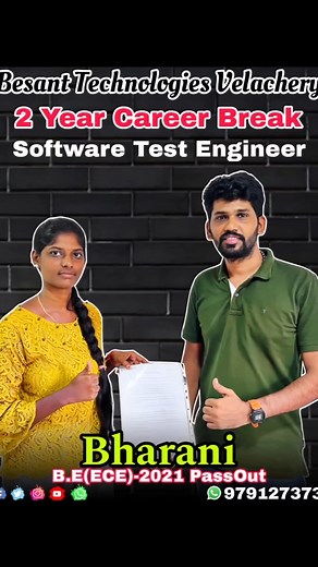 2 Years career break to Software Tester  Join & get hired by within...
