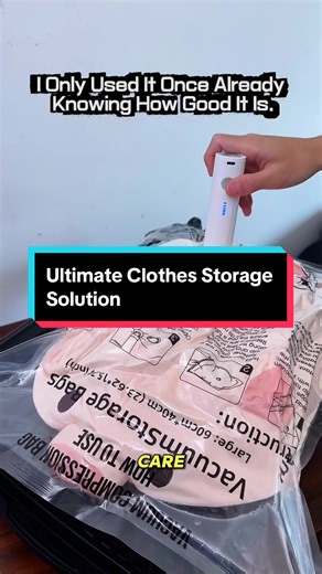 American English：Ultimate Space Saver Vacuum Bags ✨ Protect Clothes from Mold, Bugs & Damage #TravelMustHaves #NeatHome #ClothesCare #OrganizedLife #SmallSpaceLiving