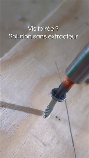 Une vis foirée ? Solution magique !