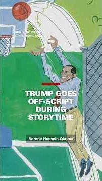 Trump goes off-script during storytime