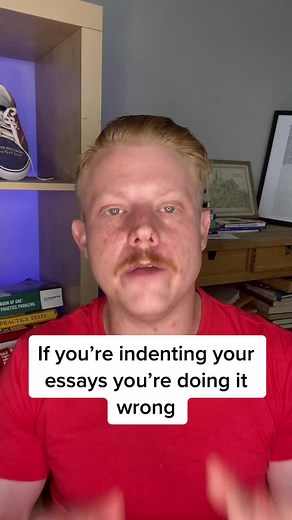 If you’re indenting your essays. You’re doing it wrong #essayhelp #commonappessay #collegeessayhelp