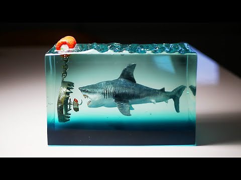 How To Make a Shark Trap Diorama / Polymer Clay / Epoxy resin