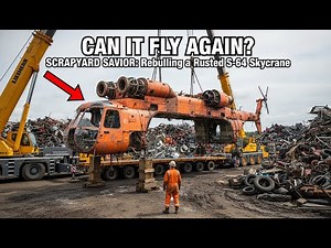 SCRAPYARD SAVIOR Rebuilding a Rusted S 64 Skycrane Helicopter Found in a Junkyard