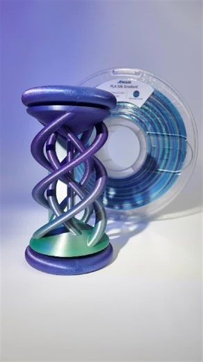 Multicolor Filaments for 3D Printing on Instagram: "Go wild.⁠ 🧶Filament: Amolen PLA Silk Shiny Gradient Blue Green Purple ➡️ Amolen.com⁠ 🖨️Printer: #BambuA1⁠ 📏Model: the Twister by RJ Design⁠ ⌛ Print Time: 4.1h⁠ 〰️Layer Height: 0.2mm⁠ ⁠ Join Amolen Discord, Link in Bio! 😊⁠ ⁠ #3dprint #fidgettoy #3dmodel #3dprinted #3dprintingfilament #filamento3d #3dprinterfilament #Amolenfilament #Amolen #AmolenPLA #3Dprinting #PLAfilament #PrintwithAmolen"