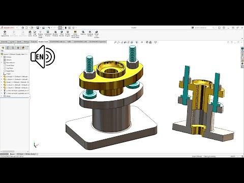 Gland and Stuffing Box Assembly SolidWorks 2021 Tutorial step by step!