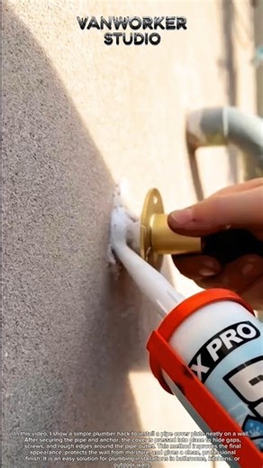 Plumber Hack: Clean and Professional Pipe Cover Installation on Wall