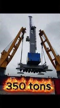 Cranes loading cranes! 🏗️ 350-ton Heavy Lift Operations|Captain POV