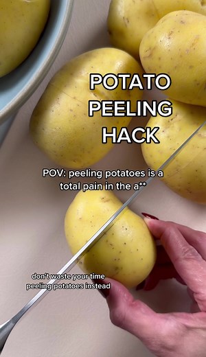 Easy Potato Peeling Hack for Quick Kitchen Prep