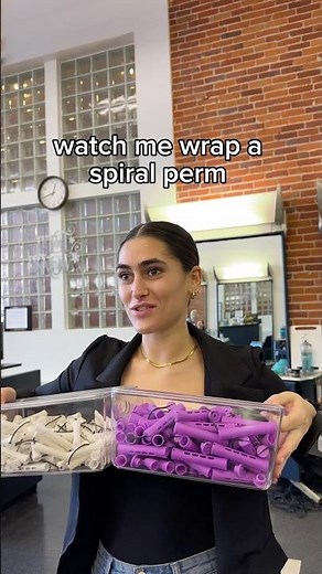 watch me wrap a spiral perm #perming #curls #cosmetology #hairstylist #hairsalon