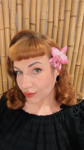 Mini Cymbidium Orchid Hair Flower - Baby Pink - Etsy