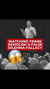 33K views · 199 reactions | And that, ladies and gentlemen, is called a false dilemma. This fallacy presents a choice of only two options, which ultimately misrepresents the issue and excludes any nuance, which is just not how reality works. Click the link to watch Frank's response to this fallacy  https://bit.ly/3SqBJVw . . #DoesGodExist #IntelligentDesign #Christianity | Cross Examined | Facebook