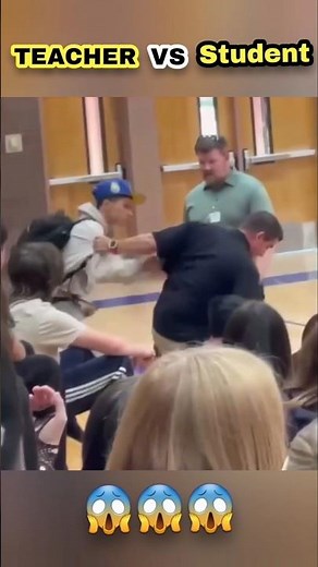 Student vs teacher fight #streetdefence #fightingskills #punching