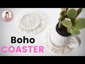 Round Macrame Coaster | Easy Macrame Coaster | DIY Coaster
