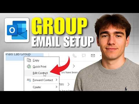 How To Edit A Group Email In Outlook And Add Or Remove Members (Tutorial 2026)