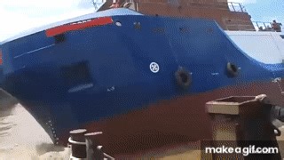 10 Ship Launches That Went Horribly Wrong on Make a GIF