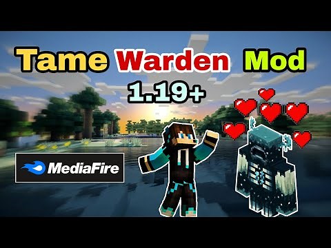 Tame warden mod Minecraft PE 1.19.11 | minecraft but warden is my friend 🤯 | warden addon
